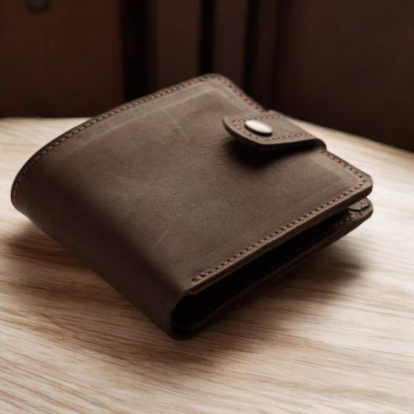 Портмоне Classic из натуральной кожи / Отделения для карт, купюр и монет